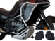 Верхние и нижние защитные дуги для Honda XL 750 Transalp (2023-2024) Серебристый + алюминиевый кожух + сумки